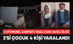 2 Otomobil çarpıştı; Karı-koca öldü, 2'si çocuk 4 yaralı