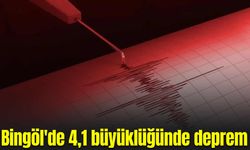 Bingöl'de 4,1 büyüklüğünde deprem