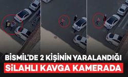 Bismil’de 2 kişinin yaralandığı silahlı kavga kamerada