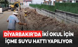 Diyarbakır’da İki Okul Yeni İçin İçme Su Hattı Yapılıyor