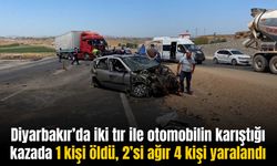 Diyarbakır’da kaza: 1 çocuk öldü, 2’si ağır 4 kişi yaralandı