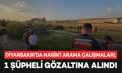 Diyarbakır’da Narin’i arama çalışmaları; 1 şüpheli gözaltına alındı