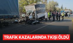 Trafik kazalarında 7 kişi öldü