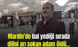 Bal yediği sırada diline arı sokan adam öldü