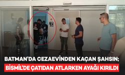 Bismil’de 13 suçtan 33 yıl hapis cezası bulunan firari, polisten kaçarken çatıdan düştü