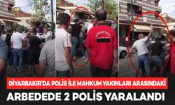 Diyarbakır’da polis ile mahkum yakınları arasında arbede: 2 polis yaralandı