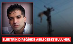 Elektrik direğinde asılı ceset bulundu