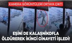 Eşini de kalaşnikofla öldürerek ikinci cinayeti işledi! Saldırının görüntüleri ortaya çıktı