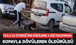 Fazla su istediği öne sürülerek 6 kişi tarafından sopayla dövülerek öldürüldü