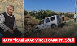 Hafif ticari araç vinçle çarpıştı; 1 ölü