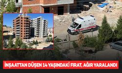 Çalıştığı inşaattan düşen 14 yaşındaki çocuk, ağır yaralandı