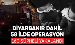 Bakan Yerlikaya açıkladı: Diyarbakır Dahil 58 ilde geniş çaplı operasyon