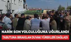 Narin son yolculuğuna uğurlandı; Tabutuna duvak bırakıldı