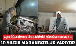 17 yaşındaki genç kız, 10 yıldır babasının yanında marangozluk yapıyor