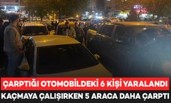 6 araca çarptı: 1’i bebek 6 kişinin yaralanmasına neden oldu!