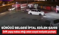 Diyarbakır’da sürücü belgesi iptal edilen şahıs, drift yapıp makas attığı anları sosyal medyada paylaştı