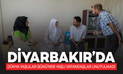 Diyarbakır’da Dünya Yaşlılar Günü’nde Yaşlı Vatandaşlar Unutulmadı