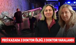 İstinat duvarına çarpan araçta 1 profesör ve 1 doktor öldü, 2 doktor yaralandı