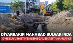 Diyarbakır’da Mahabad Bulvarı'ndaki İçme Suyu Hattı Yenileme Çalışması Tamamlandı