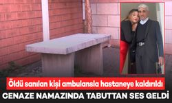 Cenaze namazı kılınan şahıs, tabuttan ses gelmesi üzerine hastaneye kaldırıldı