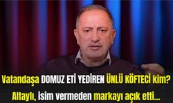 Vatandaşa DOMUZ ETİ YEDİREN ünlü köfteci kim? Altaylı, isim vermeden markayı açık etti