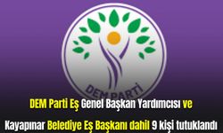 DEM Parti Eş Genel Başkan Yardımcısı ve Kayapınar Belediye Eş Başkanı dahil 9 kişi tutuklandı