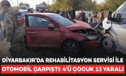 Diyarbakır’da kaza: 4'ü çocuk 13 yaralı