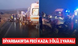 Diyarbakır’da takla atan otomobilde 3 kişi yaşamını yitirdi, 2 kişi yaralandı