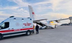 Mardin’de 6 aylık bebek ambulans uçakla Ankara’ya götürüldü