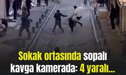 Mardin'de sokak ortasında sopalı kavga kamerada: 4 yaralı