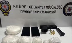 Polisin durdurduğu araçta uyuşturucu ve tabanca ele geçirildi