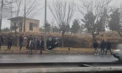 Şanlıurfa’da yolun kayganlaşması trafik kazasına neden oldu