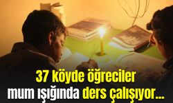 Şanlıurfa'da 37 köyde öğrenciler mum ışığında ders çalışıyor