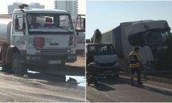 Diyarbakır’da mazot yüklü tanker ile cam yüklü tır çarpıştı: 1 yaralı