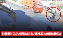 Kamyonun çarptığı kadın yaşamını yitirdi: kaza güvenlik kamerasında