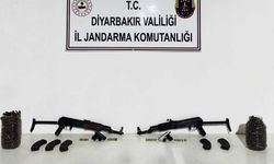 Diyarbakır’da jandarma operasyonunda silah ve mühimmat ele geçirildi