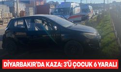 Diyarbakır’da minibüs ve otomobil çarpıştı: 3’ü çocuk 6 yaralı