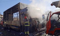 Şanlıurfa'da Alev Alan Tır Küle Döndü