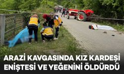 Arazi kavgasında kız kardeşi, eniştesi ve yeğenini öldürdü