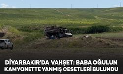 Baba oğul kamyonetle yanmış halde bulundu