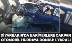 Bariyerlere çarpan otomobil hurdaya döndü: 1 yaralı
