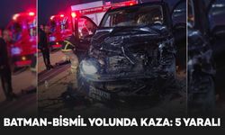 Batman-Bismil yolunda kaza: 5 yaralı