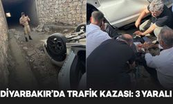 Diyarbakır’da otomobil köprüden uçtu: 3 yaralı