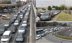 Diyarbakır’da trafik çilesi iki noktada çekilmez hale geldi