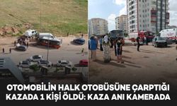 Otomobilin halk otobüsüne çarptığı kazada 1 kişi öldü: Kaza kamerada