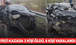 Otomobilin minibüse çarptığı kazada 2 kişi öldü, 8 kişi yaralandı
