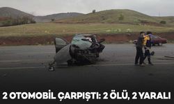 Otomobiller kafa kafaya çarpıştı: 2 ölü, 2 yaralı