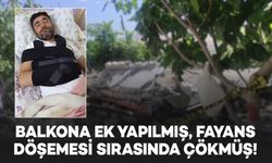Batman'da balkon faciasından yaralı kurtulan işçi konuştu