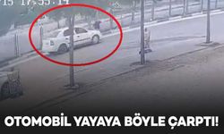 Diyarbakır'da otomobilin yayaya çarptığı kaza kamerada: Ağır yaralandı