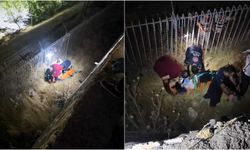 Caddede istinat duvarından düştü, ağır yaralandı